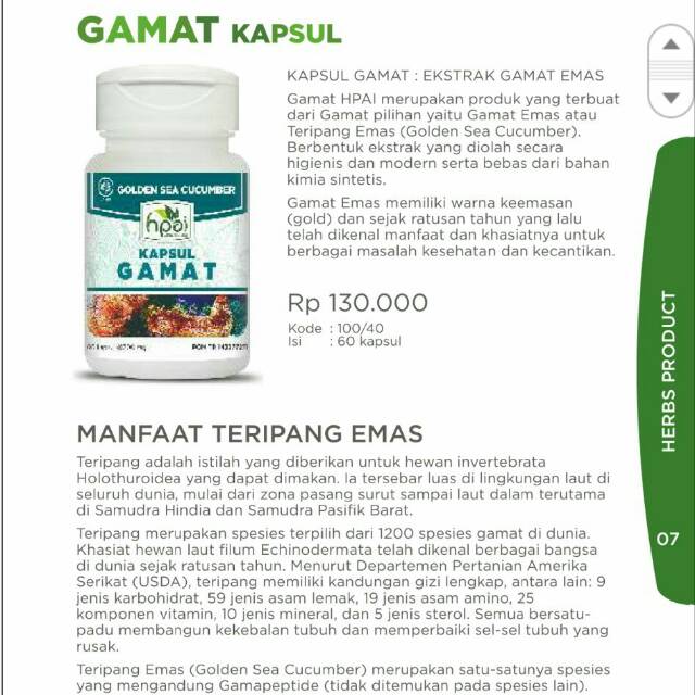 Gamat Kapsul HPAI