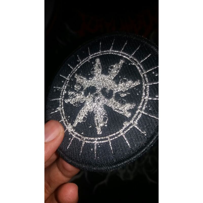 PATCH BURGERKILL-SKULLGUN SILVER