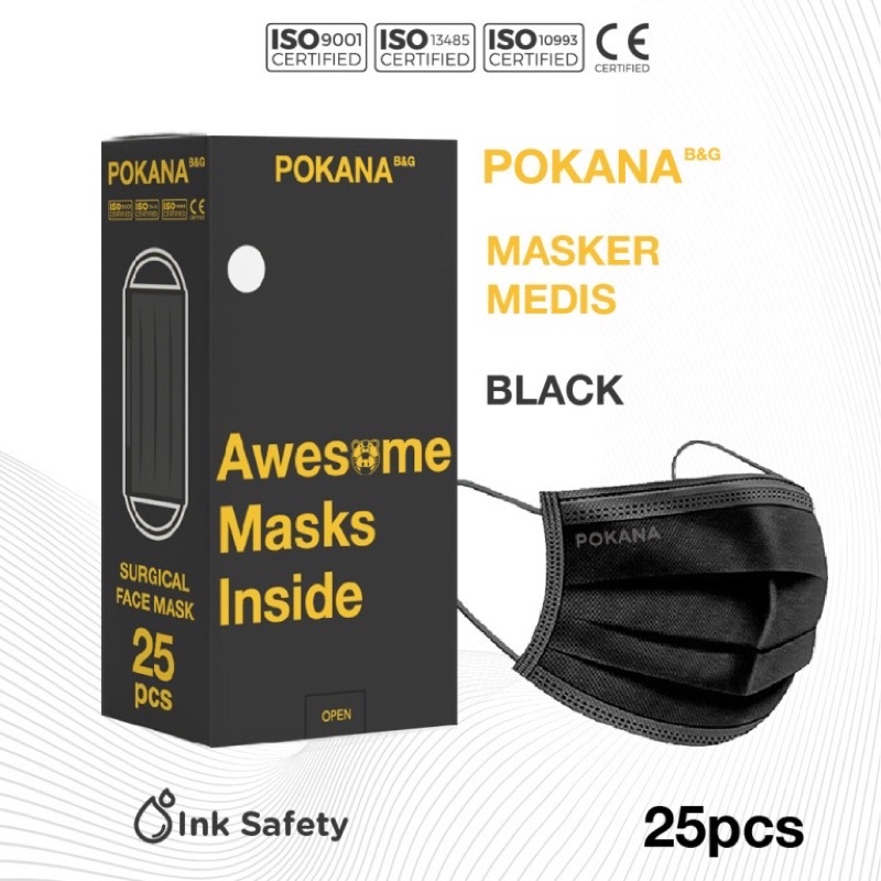 POKANA B&amp;G 4ply earloop Surgical Face Mask