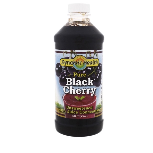 Dynamic Health Laboratories Pure Black Cherry, 100% Juice Concentrate, Unsweetened, 16 fl oz (473 ml)