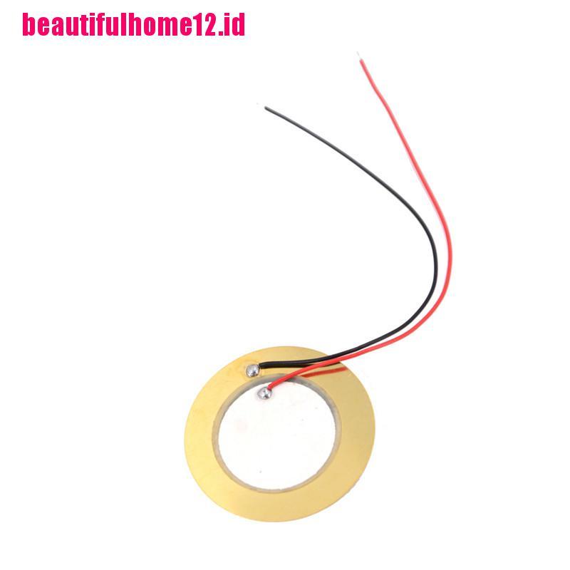 10pcs Disk Drum Sensor Trigger Piezo Elements buzzer Sounder Bahan Tembaga Ukuran 35mm