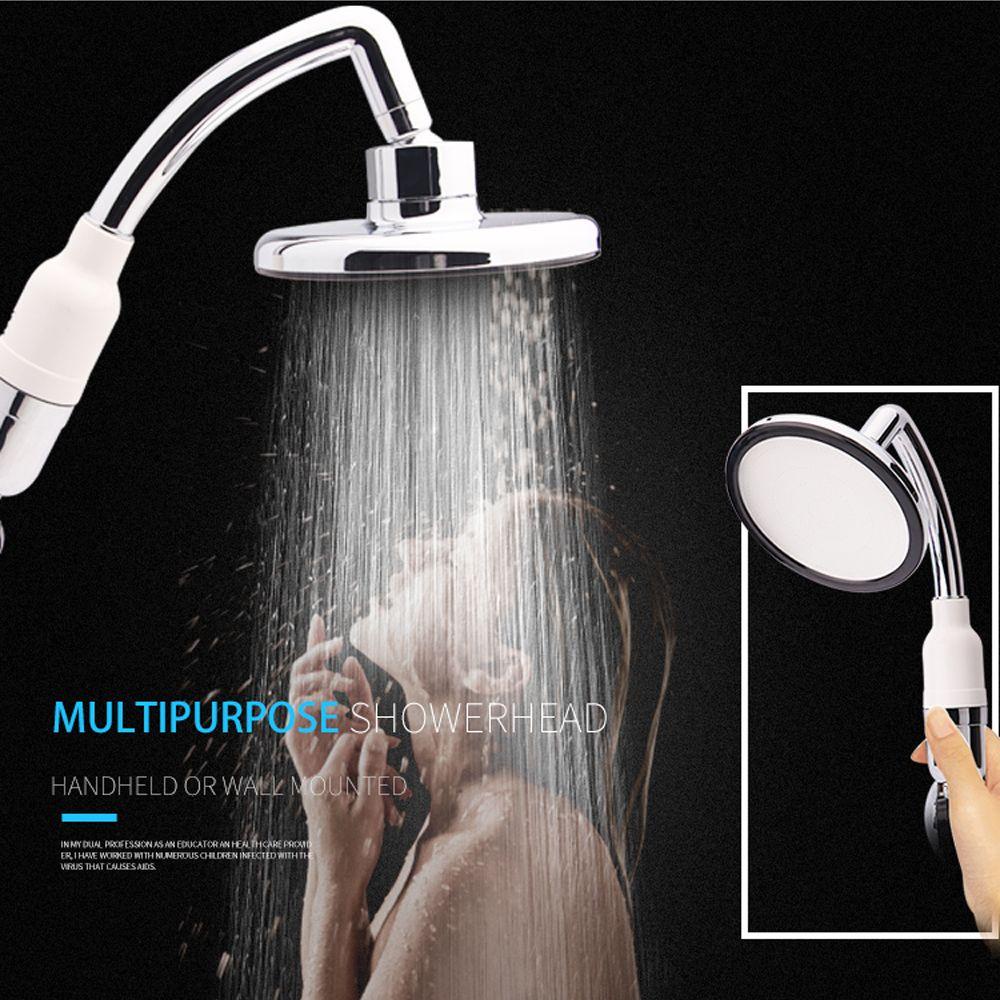 Populer Shower Head Sprinkler Besar Hemat Air Chrome Ampuh