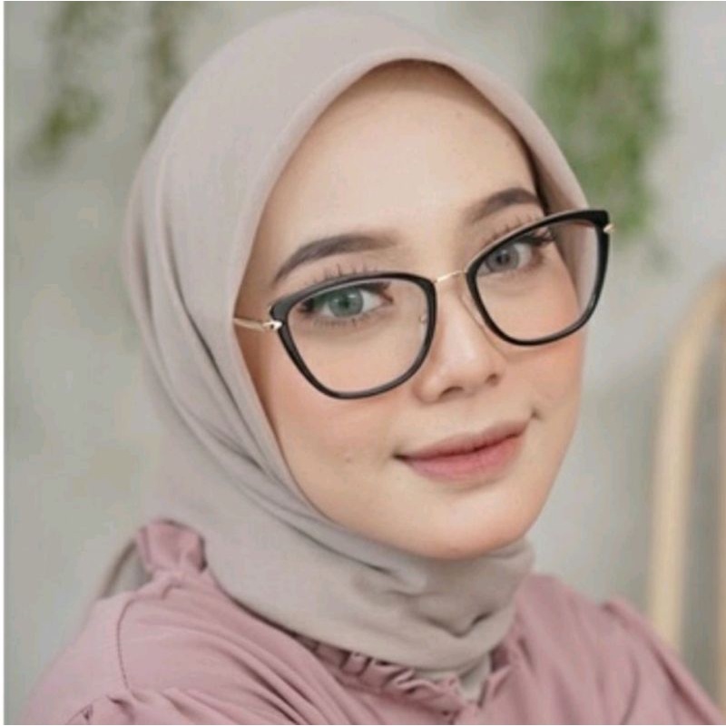 kacamata wanita cat Eye minus atau normal frame 95290