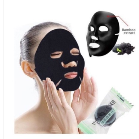 Compressed Mask Black Charcoal / Kertas Masker Arang Bambu MASKER WAJAH / MASKER HITAM