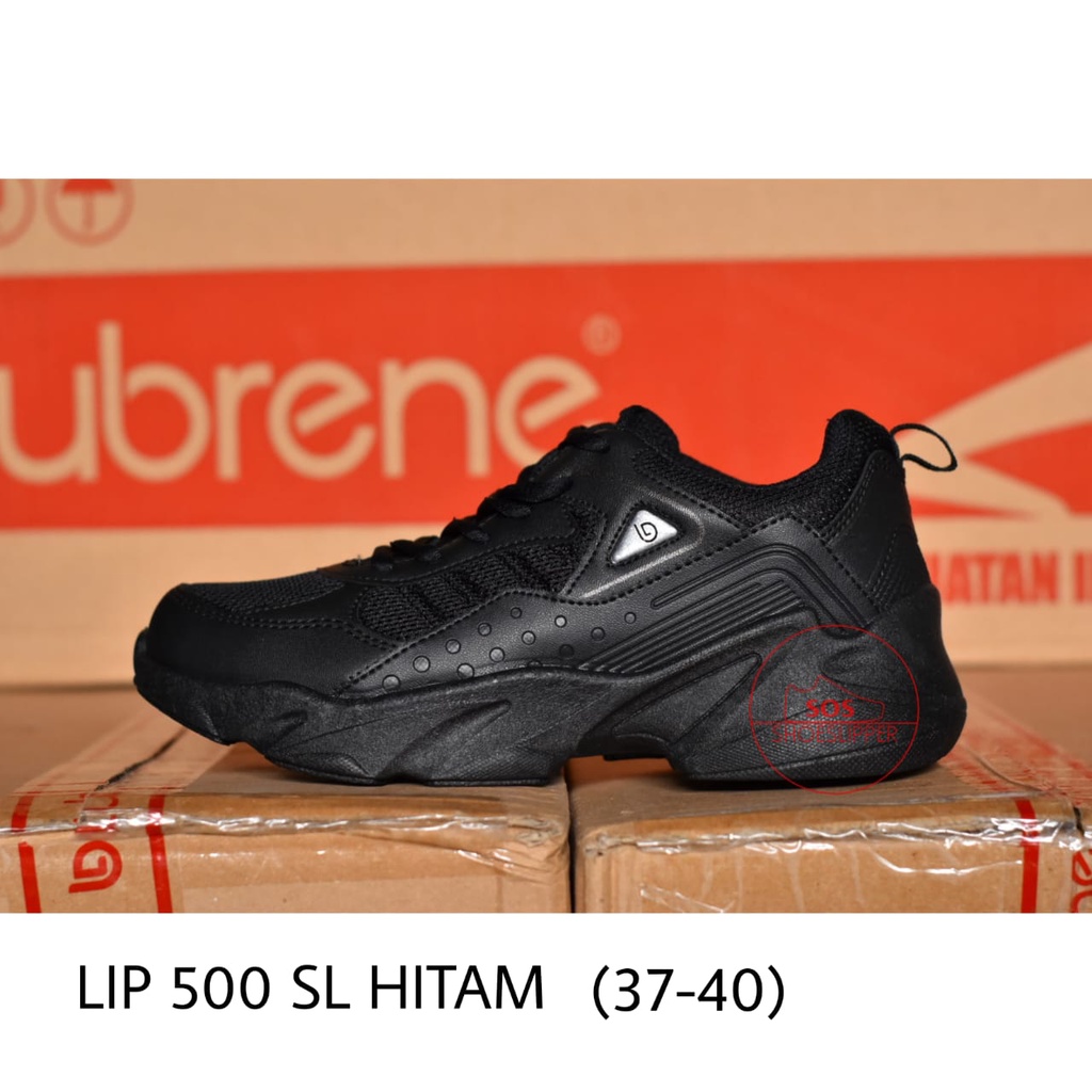 NEW SOS SEPATU SEKOLAH LIP 500 ANAK LUBRENE HITAM PRIA WANITA SNEAKERS