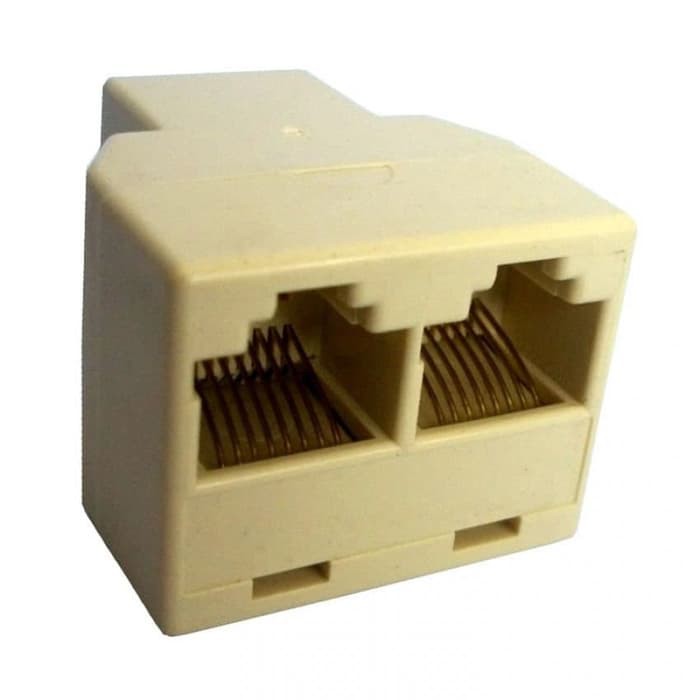 Barrel Barel Konektor RJ45 Penyambung Konektor RJ 45 UTP LAN Double