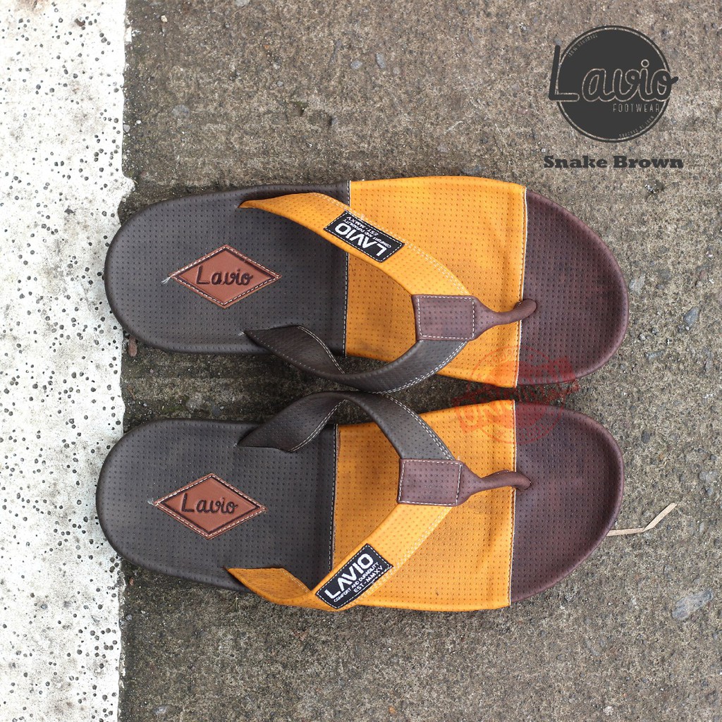 SANDAL JEPIT PRIA KEREN KUALITAS DISTRO BAHAN PREMIUM LAVIO SNAKE ORIGINAL SANDAL SANTAI, JALAN