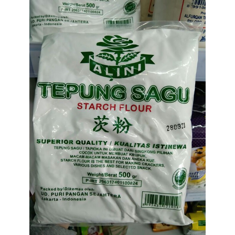 

TEPUNG SAGU ALINI 500 GR