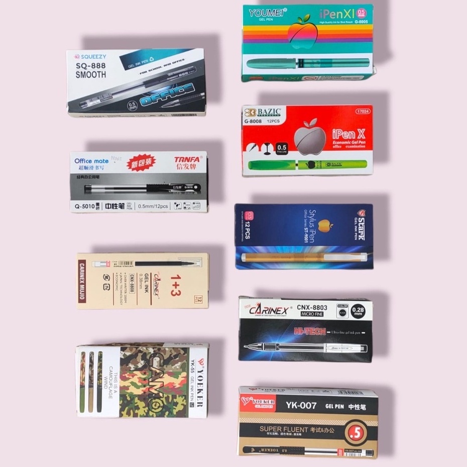 

Harga Grosir - Bolpen Gel Office Murah - Pulpen Gel isi 12 pcs