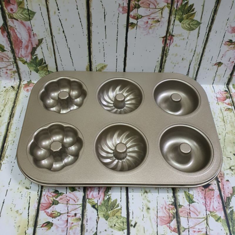 donut mould 6s bake pan / cake baking pan / loyang donat