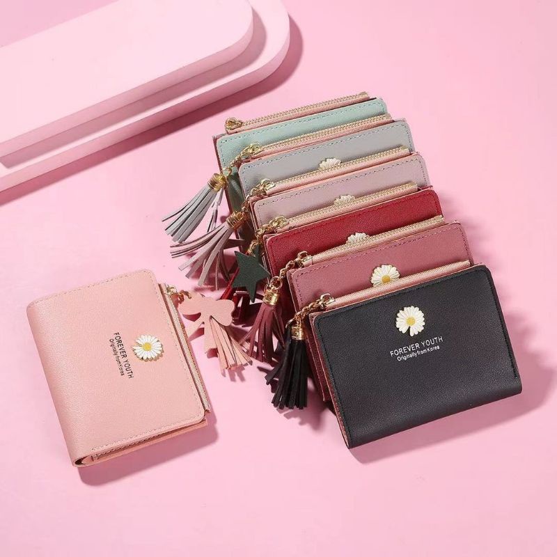 DK35 Dompet Kulit Lipat Wanita Forever Youth DK010