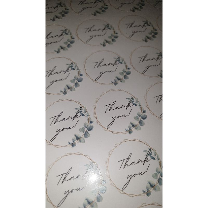 

Sticker Label Makanan | Sticker Thank You 1 Pack | Terima Kasih Sticker Custom