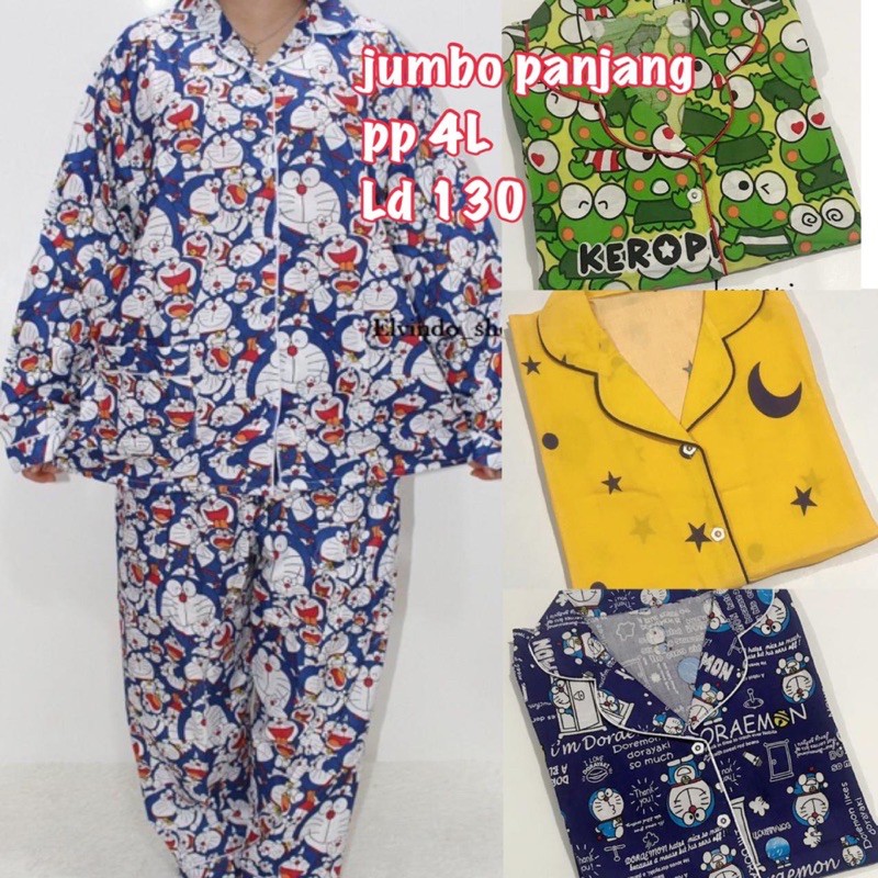 piyama jumbo 4L xxxl ld130 panjang panjang bigsize