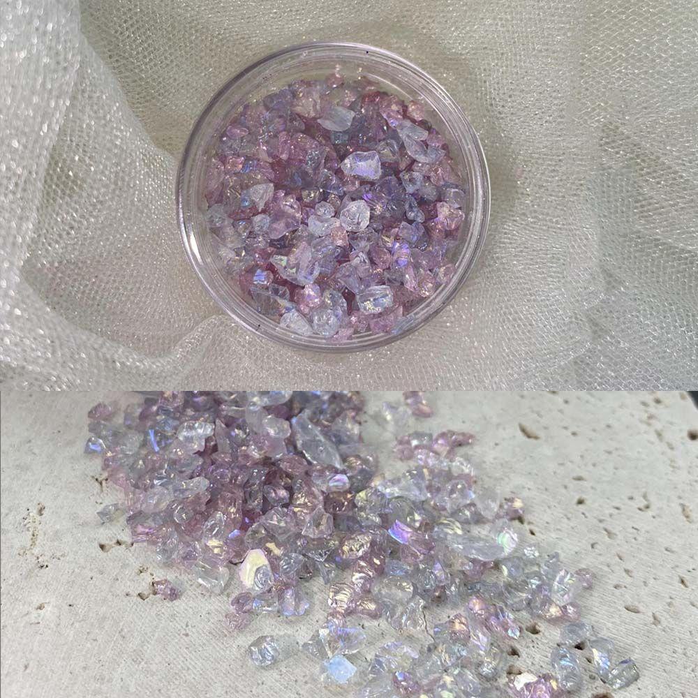Mxbeauty Hiasan Nail Art Super Glitter Shiny Nail Tips Manikur Aksesoris Warna Campur Perhiasan Kuku AB Rhinestones