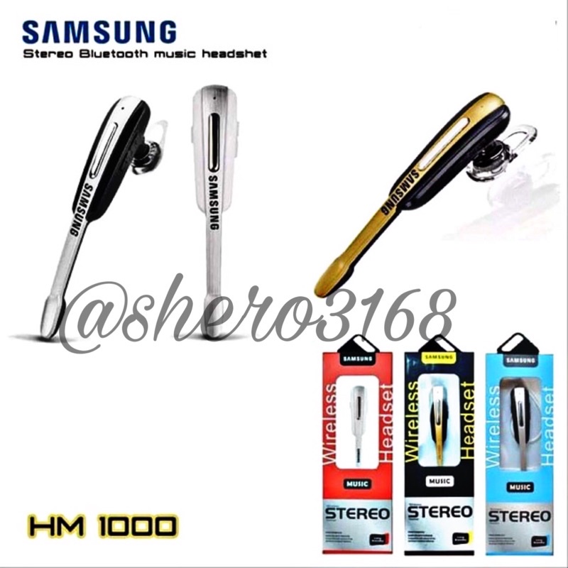 HEADSET HANDSFREE BLUETOOTH UNIVERSAL SAMSUNG HM1000 EARPHONE HM 1000