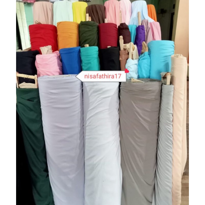 kain katun polos microtex