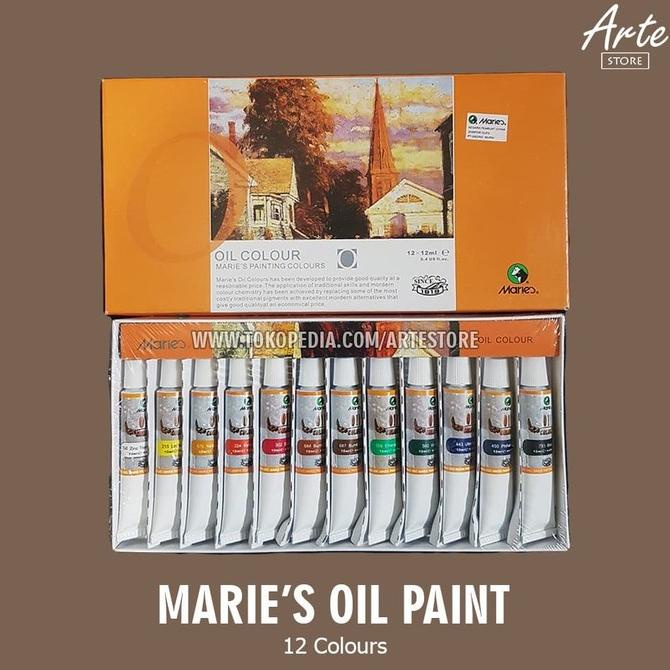 

TERBARUU!! Cat Minyak - Maries Oil Color Set 12 Warna SALE