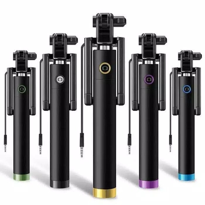 Tongsis Selfie Hp Android Otomatis Tombol Kabel Stick Monopod Shopee Indonesia