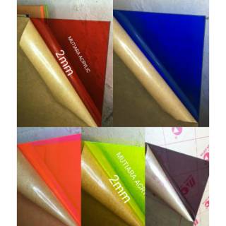 Acrylic/akrilik lembaran 2mm/akrilik warna transparan ukuran A4/mika