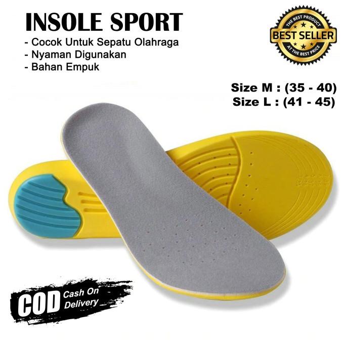 Insole Sepatu Olahraga Sport Running Memory Foam Import