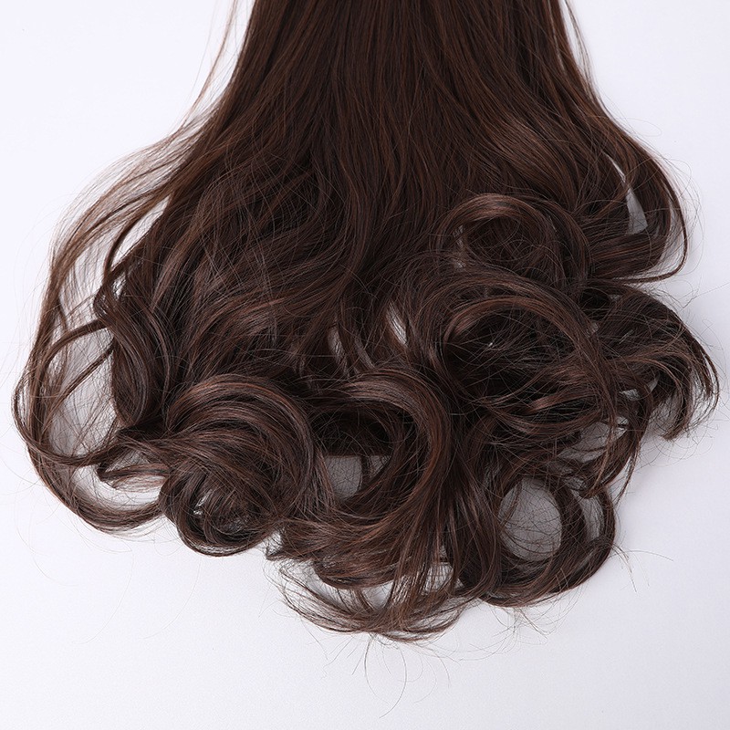 PBW PBC ponytail hair extension pita bow wavy curly kunciran ikat ekor kuda rambut palsu panjang