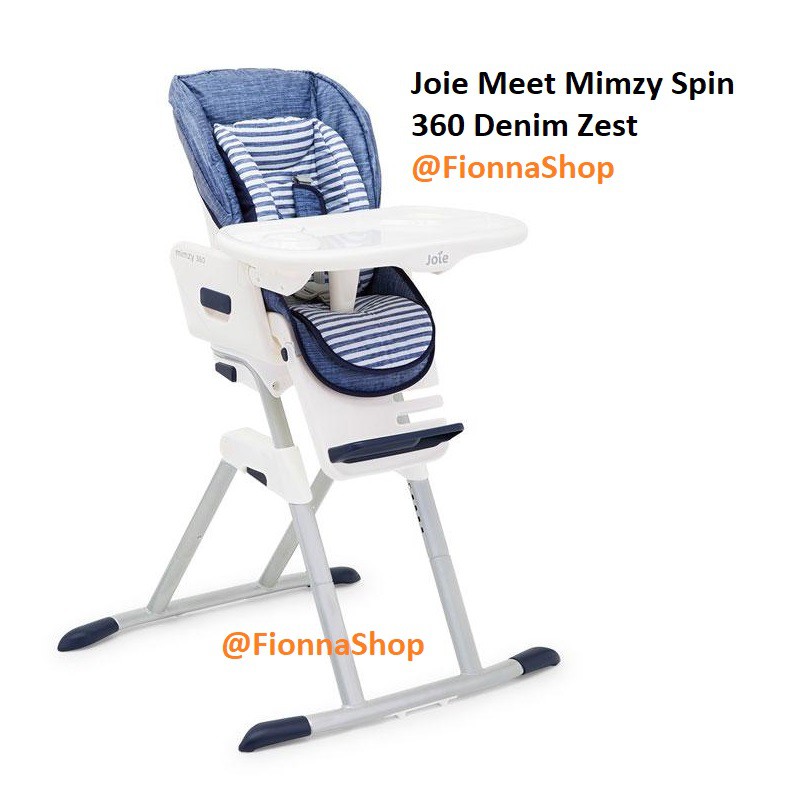 High Chair Kursi Makan Joie Meet Mimzy Spin 360 Denim Zest