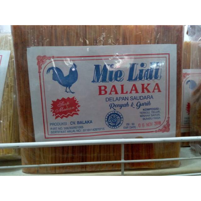 

Mie lidi, makanan ringan