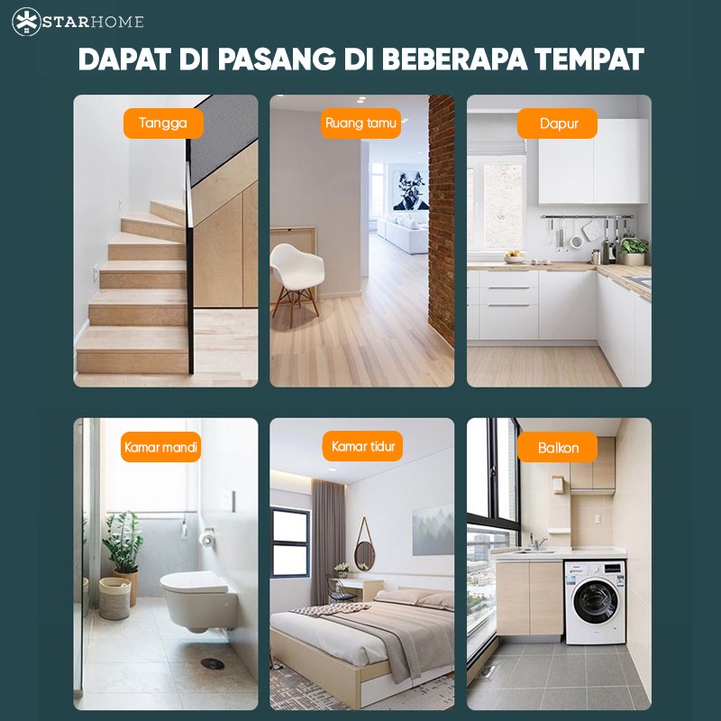 Pagar Bayi Pintu Pagar Pengaman Tangga Balkon StarHome Pembatas Tangga Dapur Kamar Mandi Baby Safety Gate Baby Gate