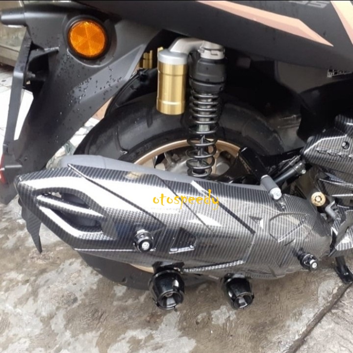Cover Knalpot Carbon New Nmax 2020 Nemo Tutup Knalpot Aksesoris Nmax