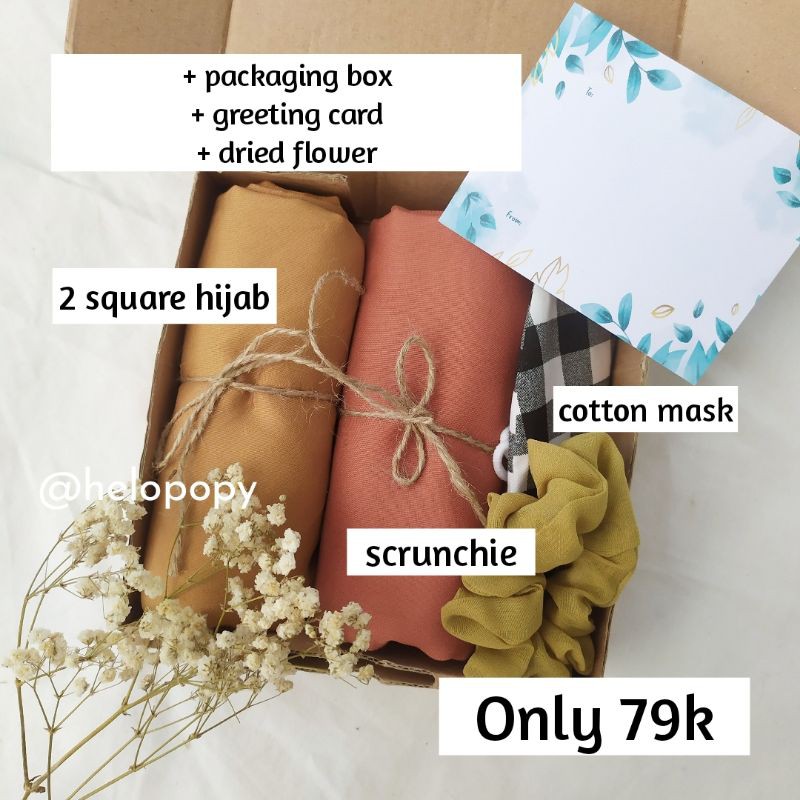 Hampers Hijab Kado Ulang Tahun Wisuda Murah | Bingkisan Parcel Kerudung