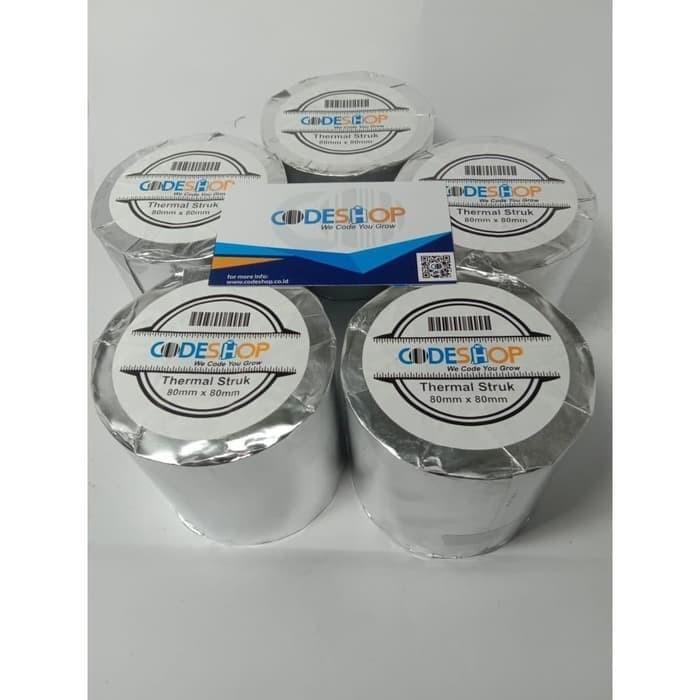 

1 Dus - Kertas Thermall Ukuran 80X80 Mm - 80Mm - 80X80Mm Codeshop