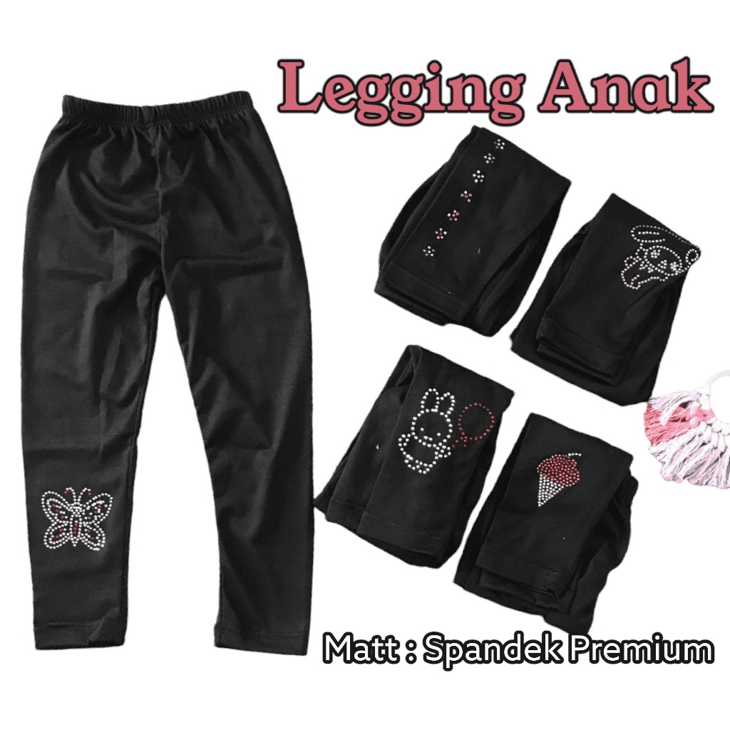 Legging Anak Spandek Premium / Spandek anak hitam / Legging Spandek Anak Murah / Legging Anak