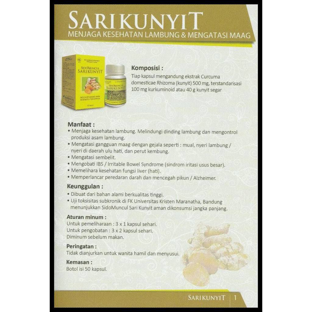 

DISKON! Sari Kunyit Sido Muncul
