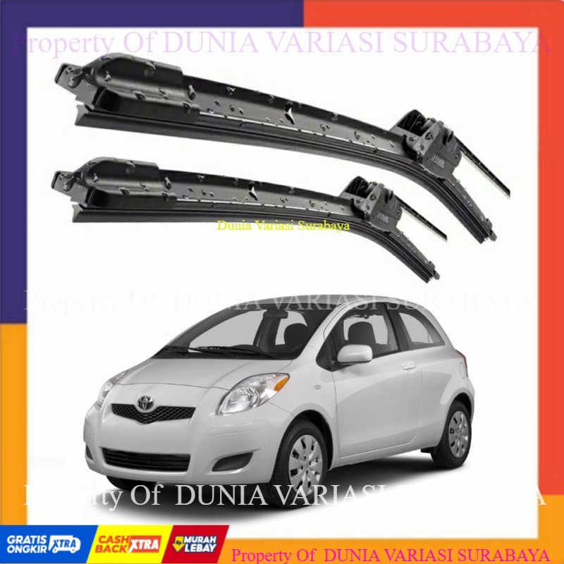 aksesoris Mobil wiper Aerofit Mobil Toyota Yaris standar
