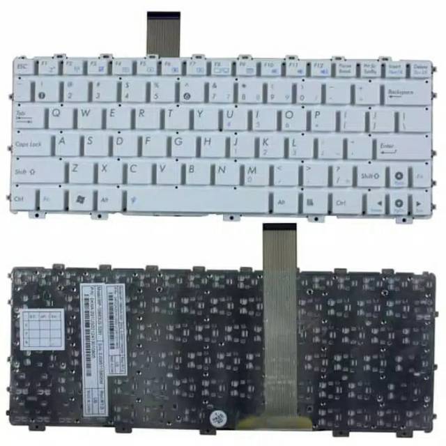 Keyboard Laptop Asus Eee PC 1015B 1015BX 1015CX 1015P 1015T 1015E 1025 1025C 1025CX Putih