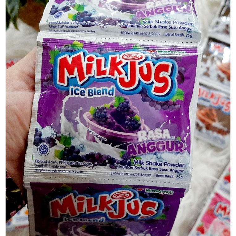 Milkjus ice blend renceng 25 gr x 10 pcs