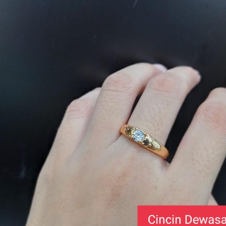 TMG.28Jl22c - Cincin wanita xuping lapis emas
