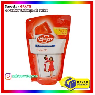 Lifebuoy Body Wash Active Silver Formula Total 10 450ml | Shopee Indonesia