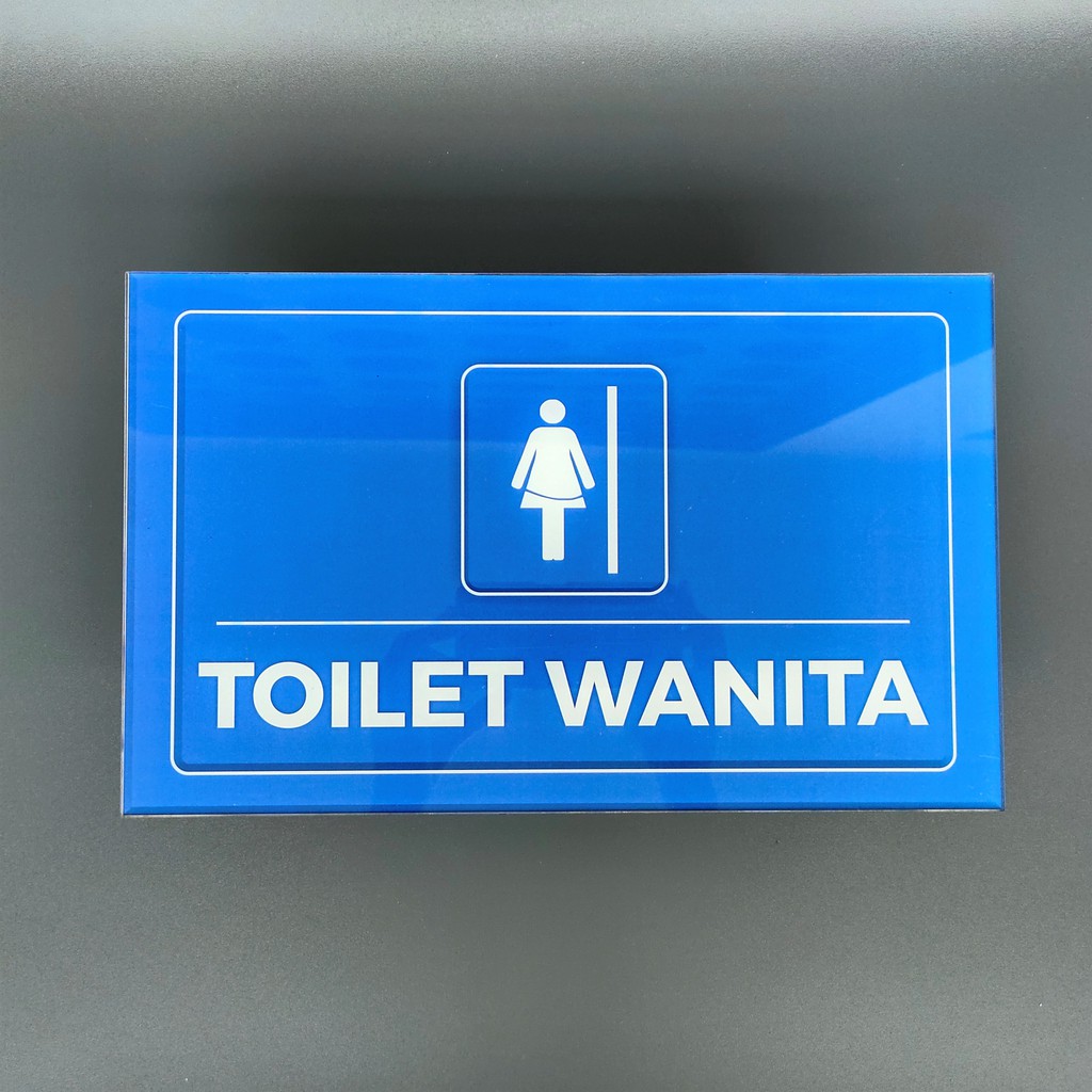 Akrilik Papan Nama Toilet Khusus Wanita | Akrilik Toilet Khusus Wanita Papan Nama