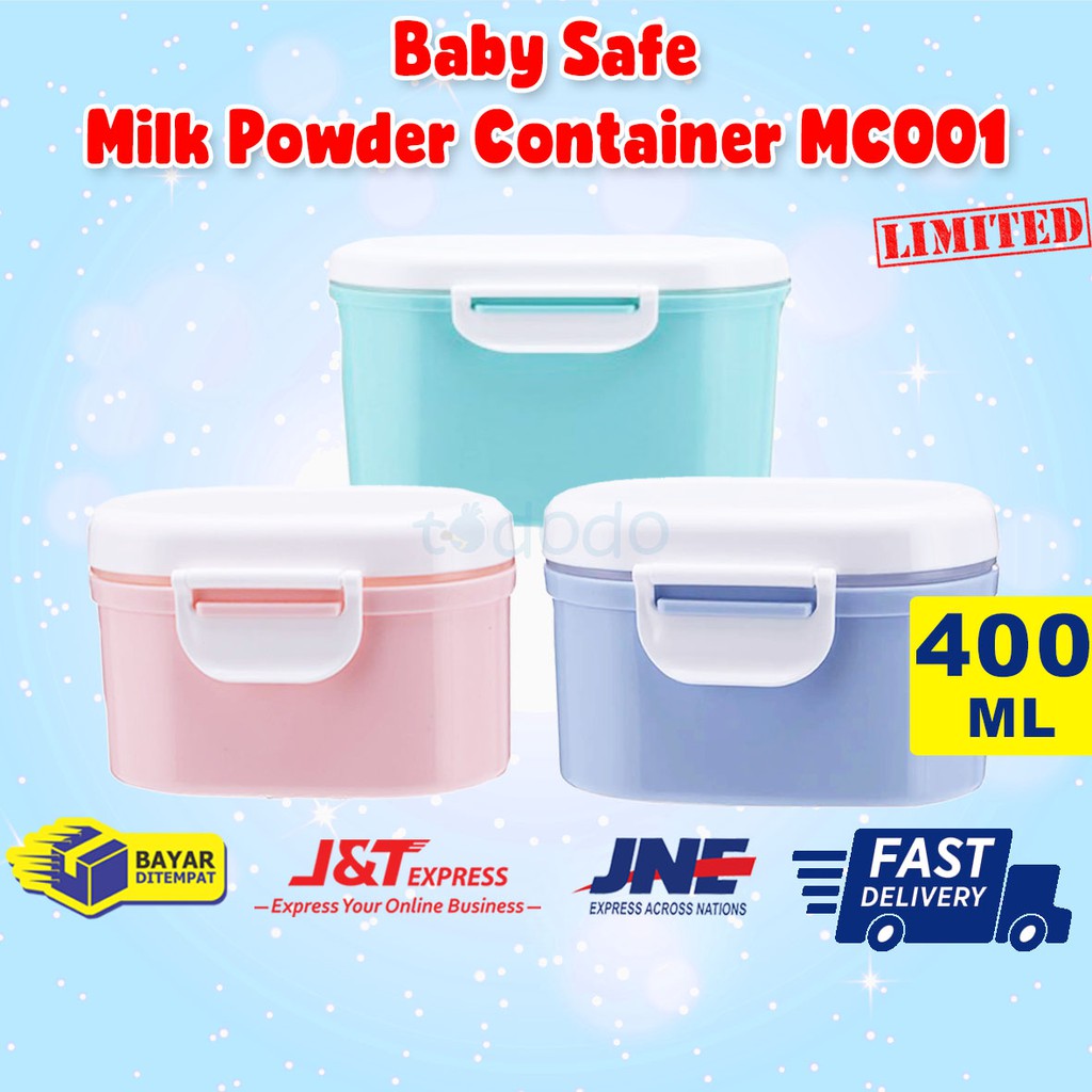 Baby Safe Milk Powder Container 400ml MC001 - Tempat Susu Bubuk