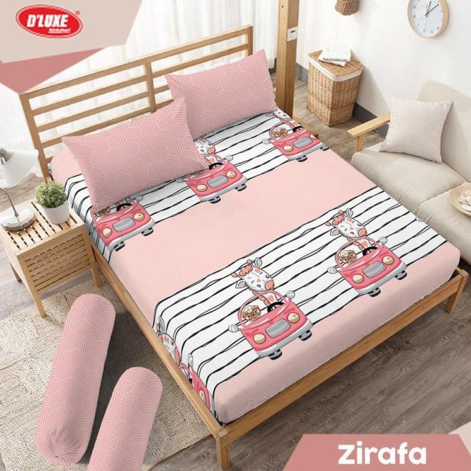 Sprei Deluxe Kintakun 180x200 Bantal 4 - ZIRAFA