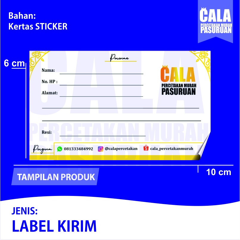 

Label Kirim