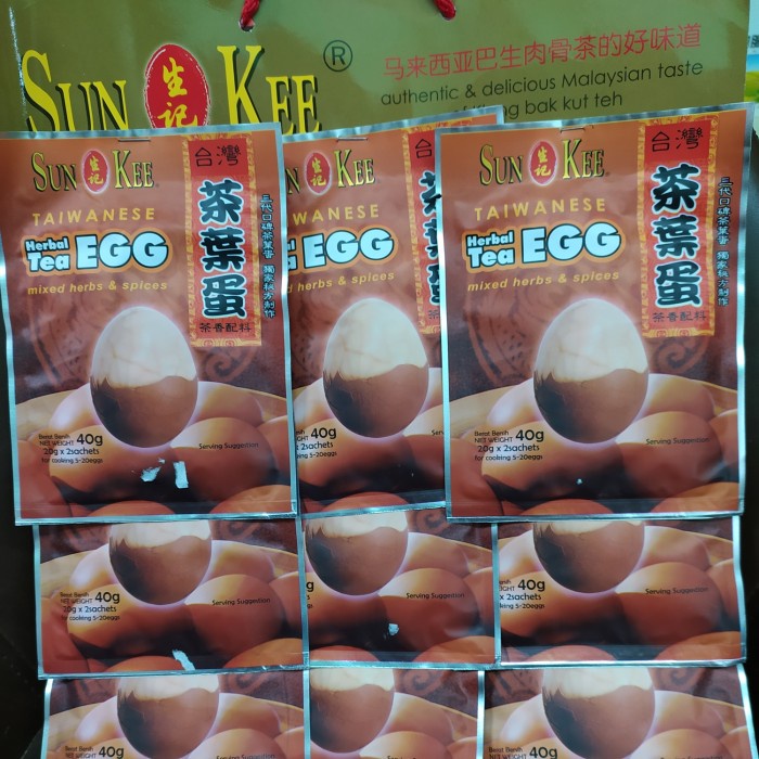 

SUN KEE TAIWANESE HERBAL TEA EGG TAIWAN CHA YE DAN BUMBU TEH TELUR / TAIWANESE HERBAL TEA PRODUK