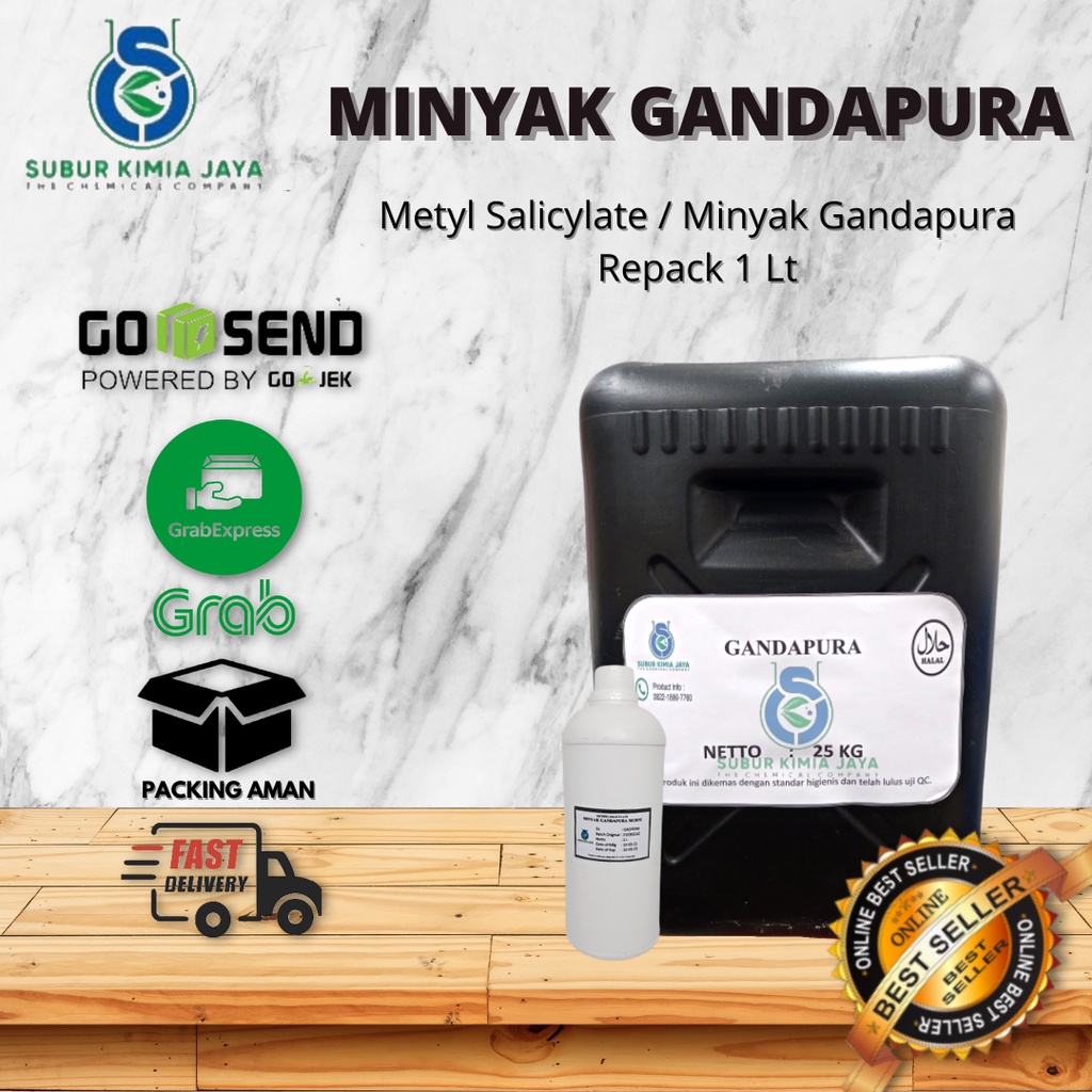 

Minyak Gandapura / Methyl Salicylate 1 Liter Premium