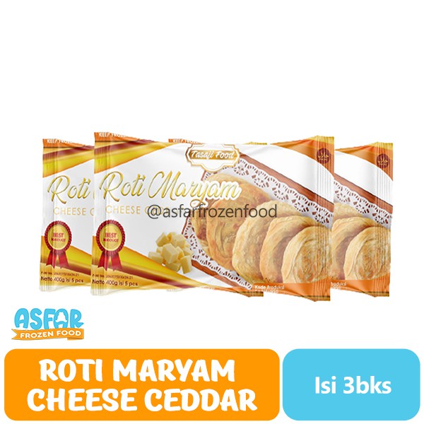 

Paket 3 Bks Roti Maryam Cheese Ceddar