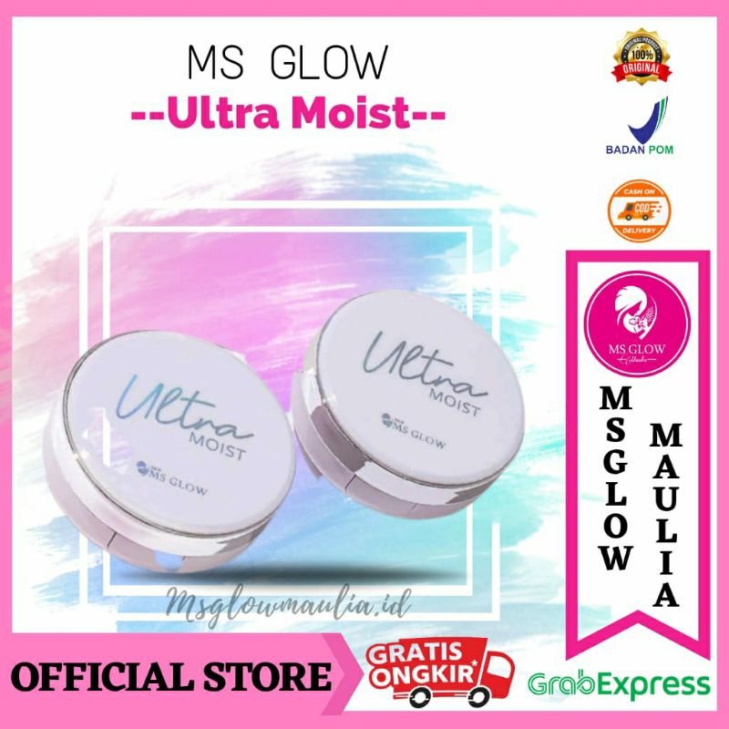 Ms Glow Ultra Moist Cushion | Bedak Wajah Ms Glow | Ms Glow Original