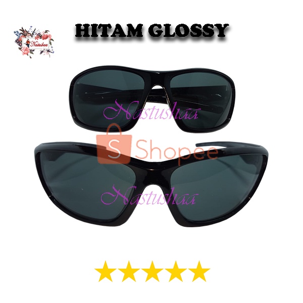 Kacamata Sepeda Bersepeda Olahraga Untuk Wanita Pria Sunglasses Cycling Lari Sports Kacamata Gaya Sporty Model Wrap Arounds Unisex