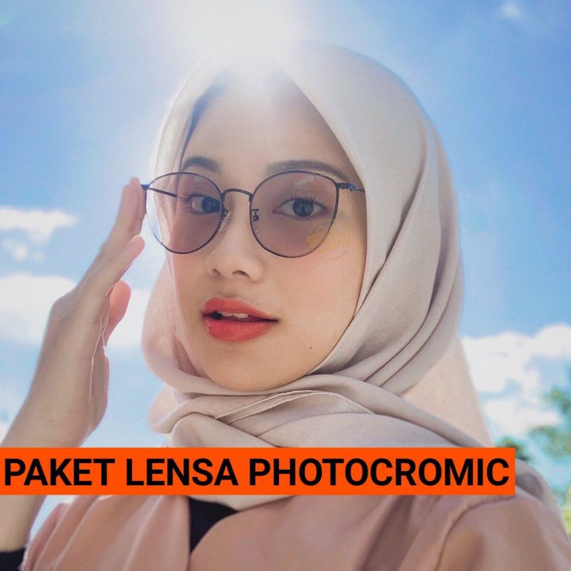 Kacamata Photocromic Blueray Minus Antiradiasi Model Cat Eye Terbaru