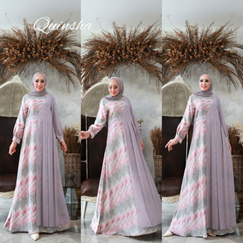 Sale  Gamis Dress Quinsha Ori by Glamz Ori GLZ Real Pic 100 percen