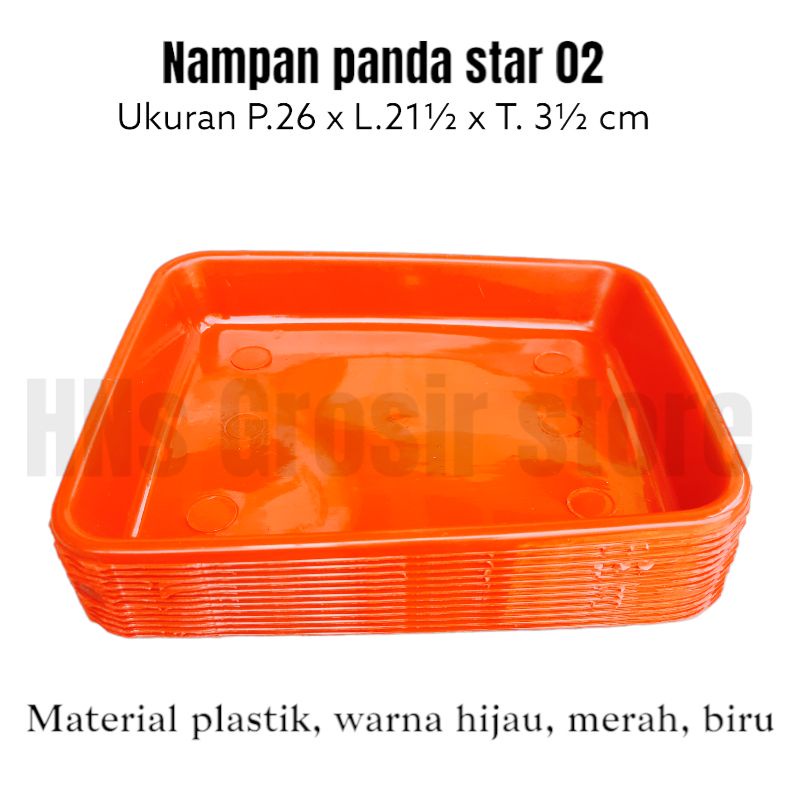 Nampan plastik panda star Ns-02 dx serbaguna warna cerah